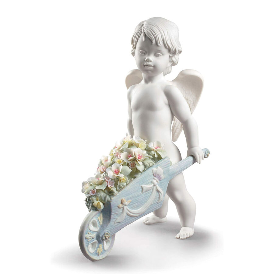 Celestial Flowers Angel Figurine