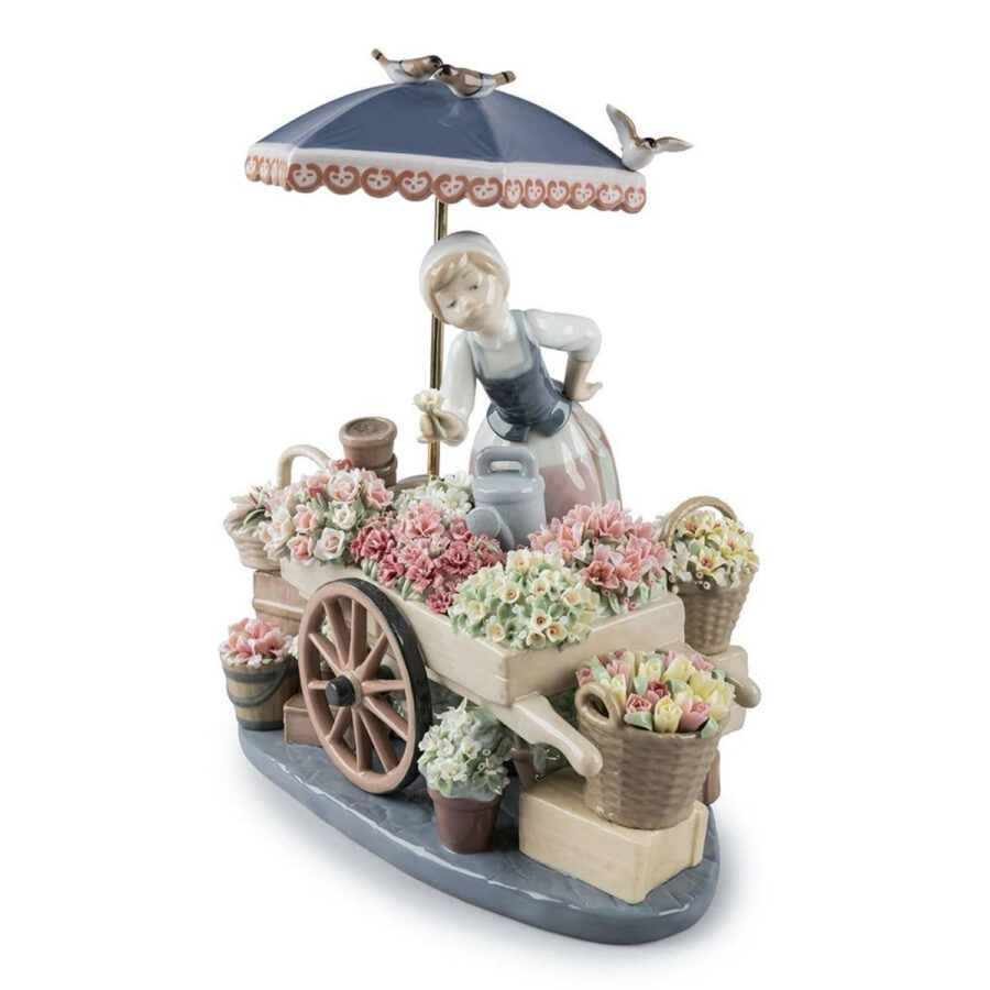 Flowers of The Season Woman Sculpture