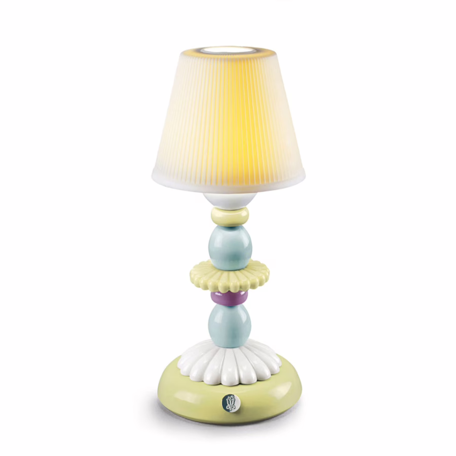 Lotus Firefly Table Lamp. Green and Blue