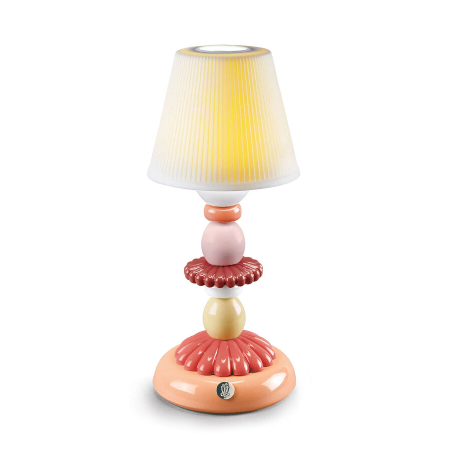 Lotus Firefly Table Lamp. Coral