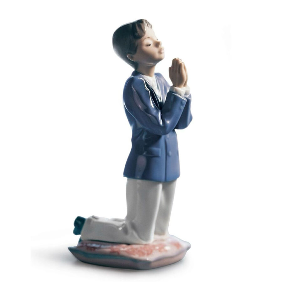 Communion Prayer Boy Figurine