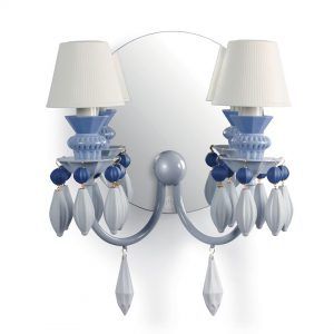 Belle de Nuit 2 Lights Wall Sconce. Blue