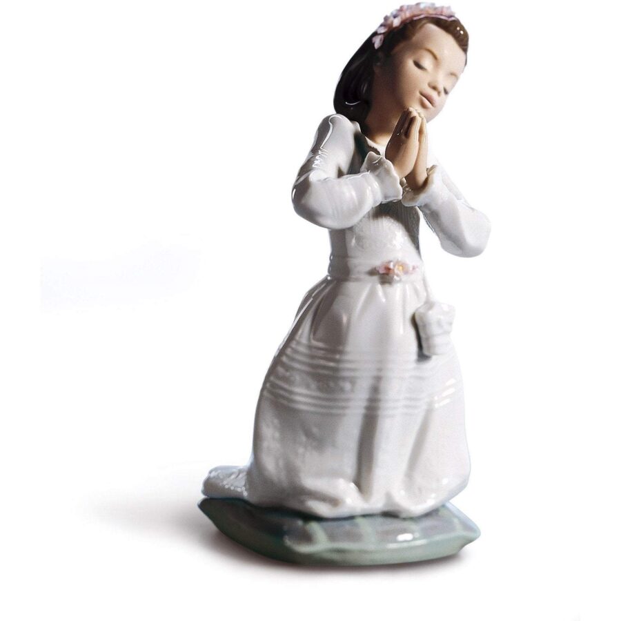 Communion Prayer Girl Figurine