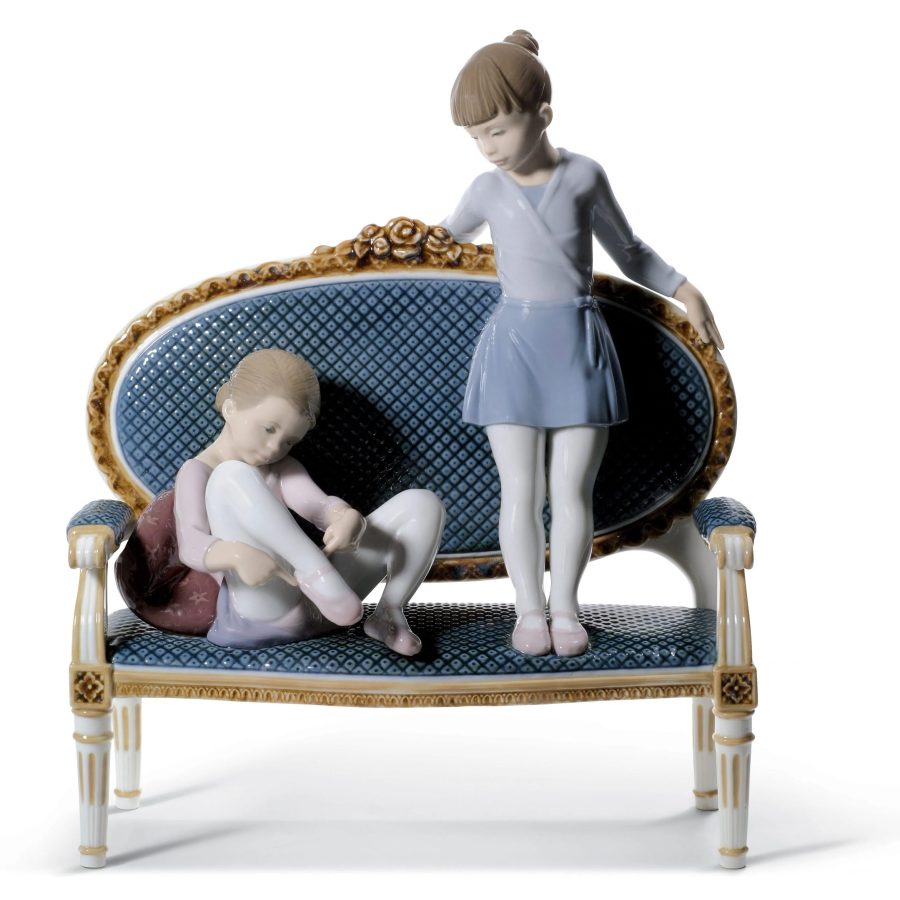 Ready for Practice Ballet Girls Figurine. Limited Edition