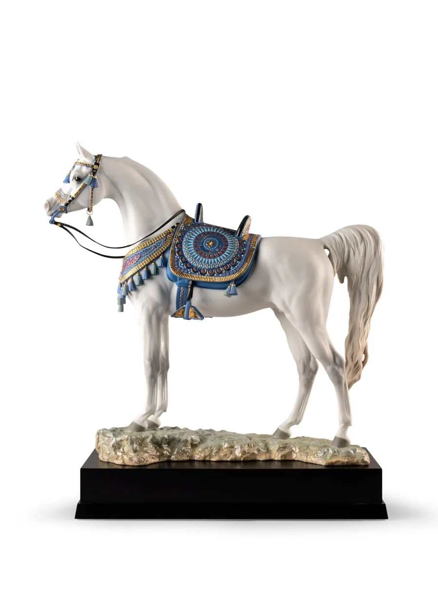 01002020 Arabian Pure Breed Horse Sculpture. Limited Edition
