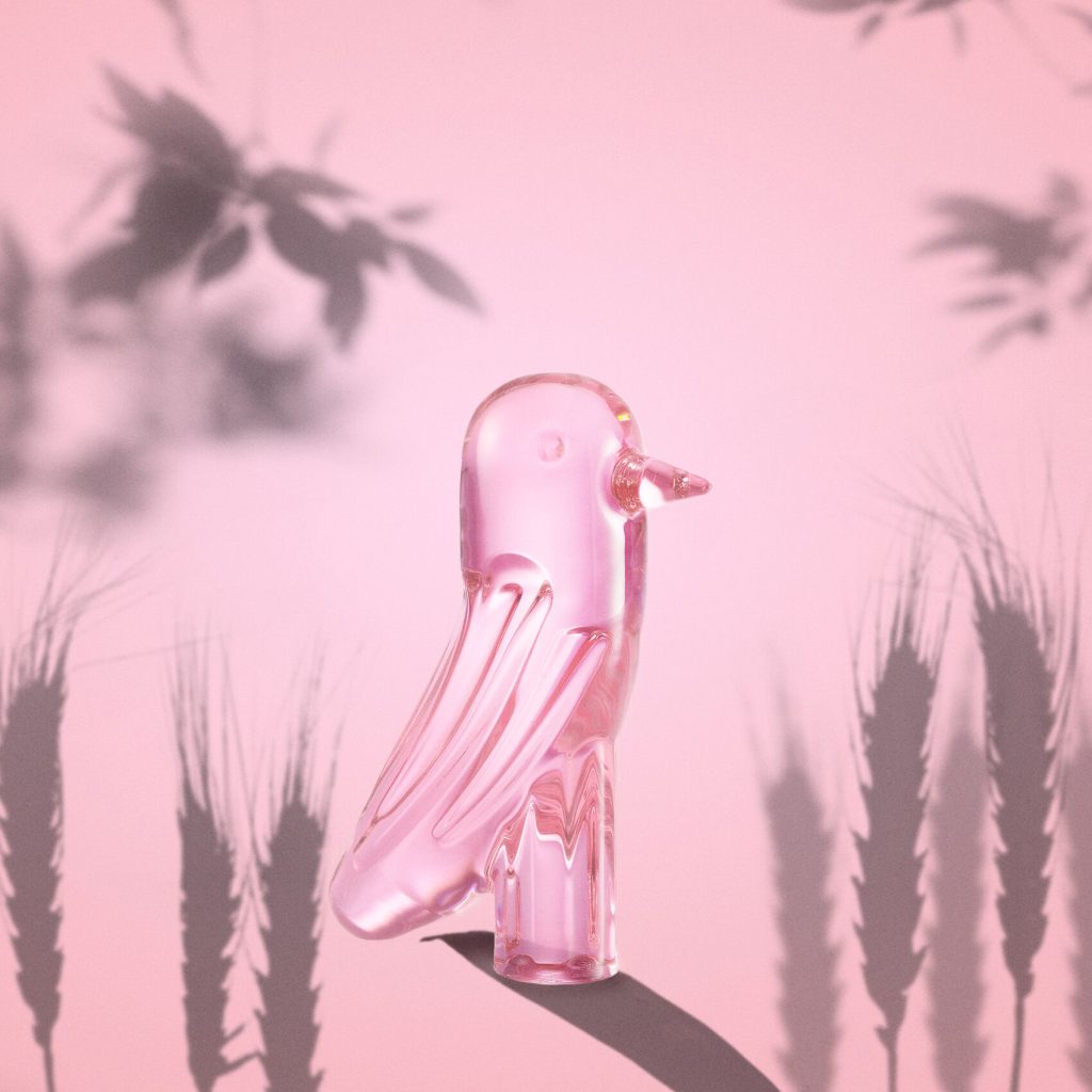 FAUNACRYSTOPOLIS PINK BIRD