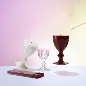Harcourt Glass Candle Ivory