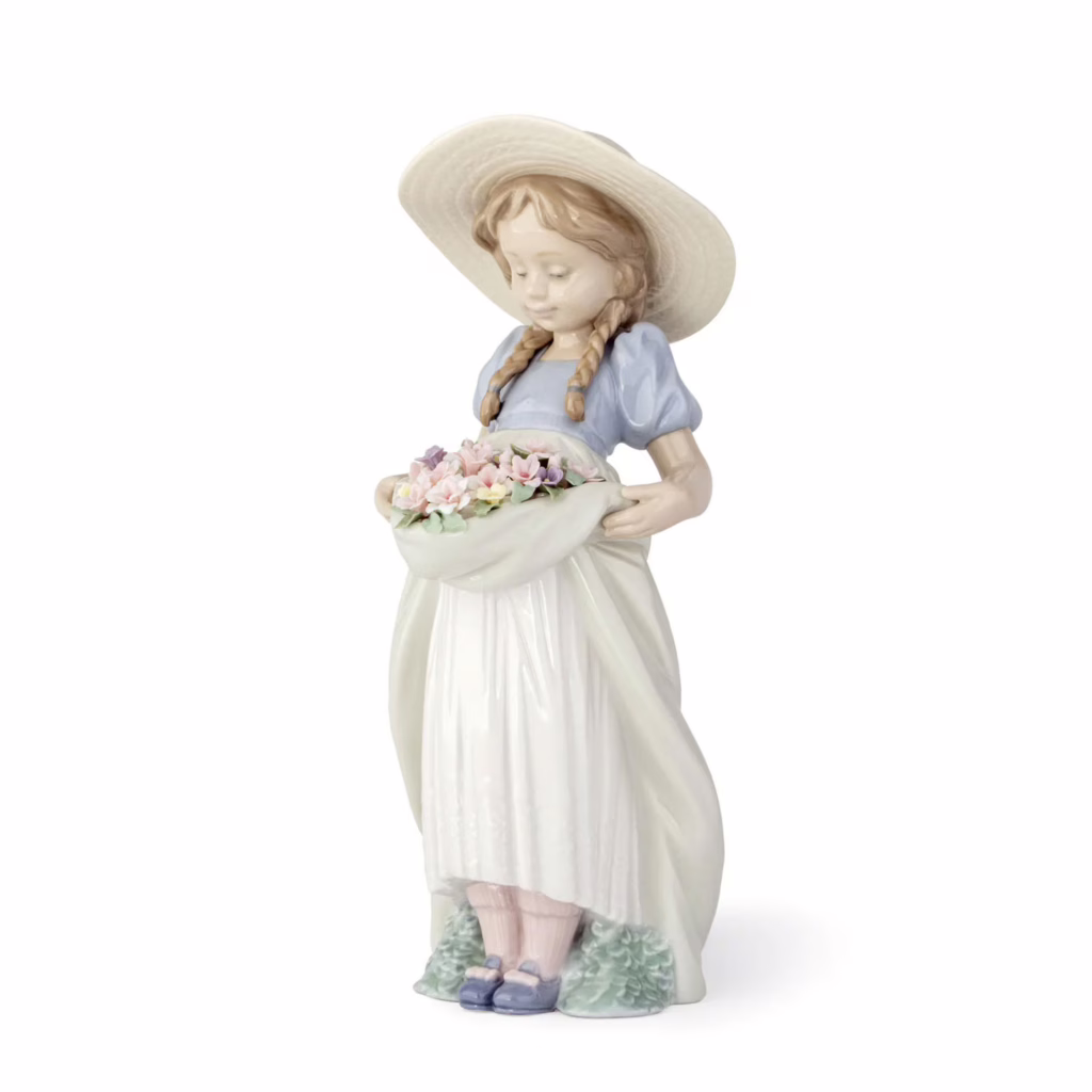 Bountiful Blossoms Girl Figurine