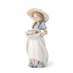 Bountiful Blossoms Girl Figurine