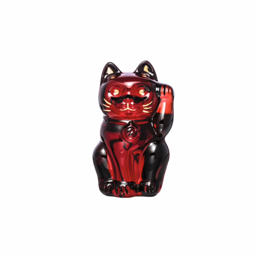 Cat Maneki Neko Figurine S Red