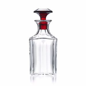 Harcourt 1841 Whisky Decanter Clear & red