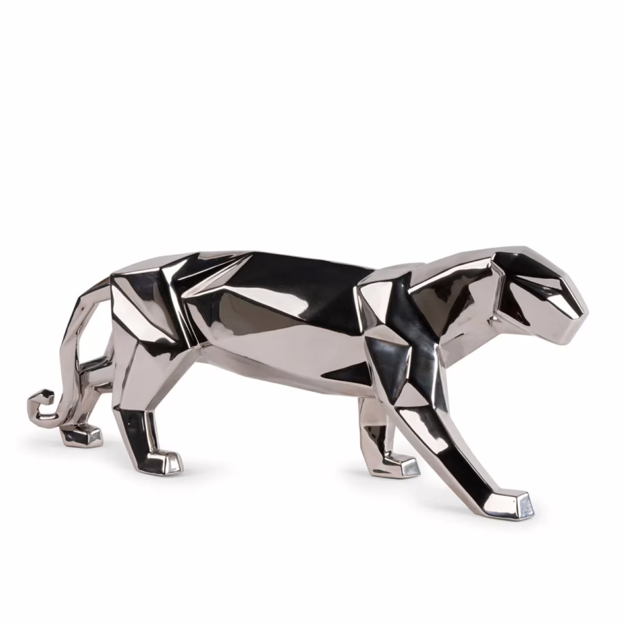 01009591-Panther-(silver)-Sculpture
